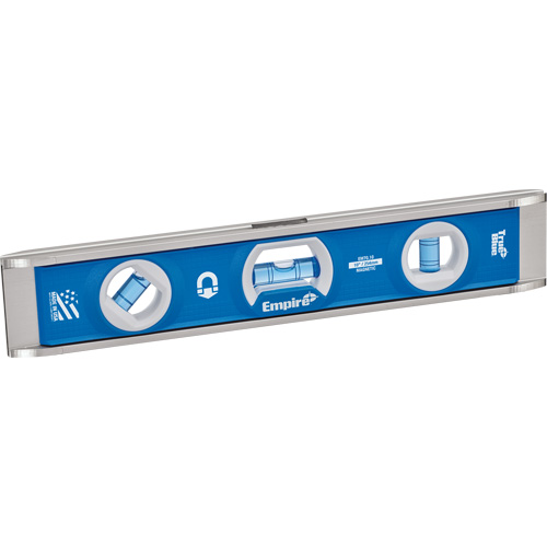 Empire Level EM70.10 Torpedo Level, 10" L, Aluminum, 1 Vials, Magnetic