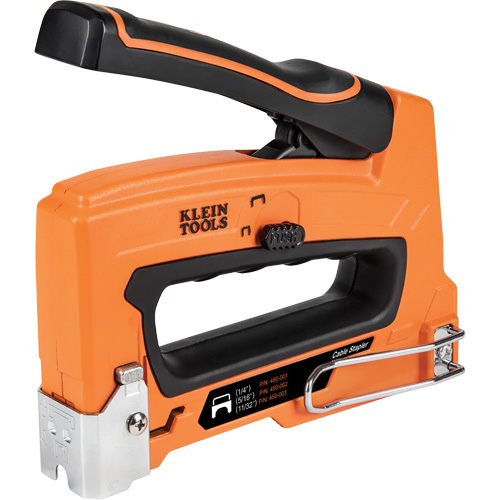 Klein Tools 450-100 Loose Cable Stapler, 5/16"/1/4"/11/32" Staples
