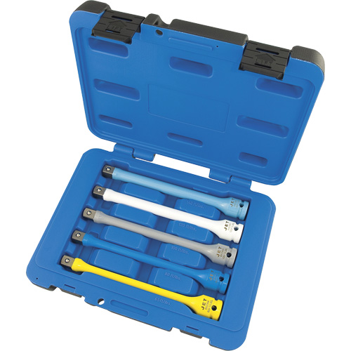 JET 682961 JTLE-5S Jeu de rallonges limiteurs de couple pour cl&eacute; &agrave; chocs, Prise 1/2", Couple de 65 lb-pi/80 lb-pi/100 lb-pi/120 lb-pi/140 lb-pi, Multiple