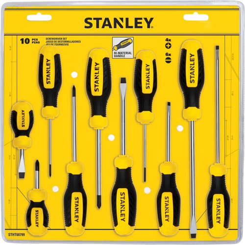 Stanley Tools STHT60799 Screwdriver Set, 10 Pcs.