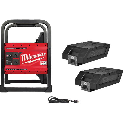 Milwaukee MXF002-2XC MX Fuel Carry-On Power Supply, 1800 W/3600 W, Lithium Ion, 20-4/5" H x 12" W x 15" D, 49.7 lbs.