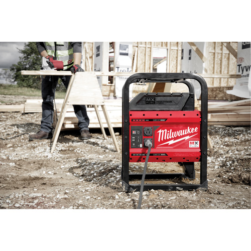Milwaukee MXF002-2XC MX Fuel Carry-On Power Supply, 1800 W/3600 W, Lithium Ion, 20-4/5" H x 12" W x 15" D, 49.7 lbs.