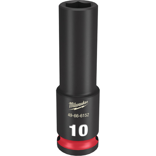 Milwaukee 49-66-6152 Douille Shockwave Impact Duty, Puissance, 1 mm, Prise 3/8", 6 pans, Profond