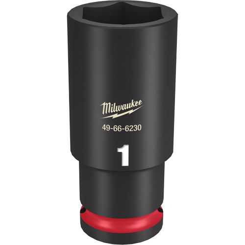 Milwaukee 49-66-6230 Shockwave Impact Duty Socket, Power, 1", 1/2" Drive, 6 Points, Deep