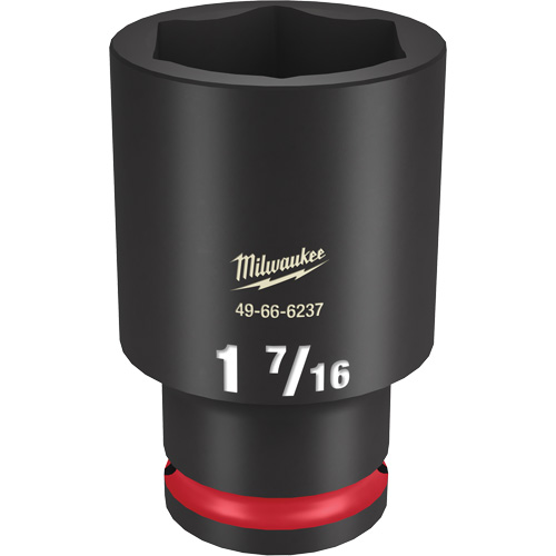 Milwaukee 49-66-6237 Shockwave Impact Duty Socket, Power, 1-7/16", 1/2" Drive, 6 Points, Deep