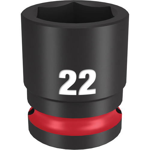 Milwaukee 49-66-6254 Shockwave Impact Duty Socket, Power, 22 mm, 1/2" Drive, 6 Points