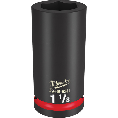 Milwaukee 49-66-6341 Douille Shockwave Impact Duty, Puissance, 1-1/8", Prise 3/4", 6 pans, Profond