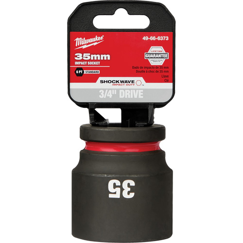 Milwaukee 49-66-6373 Douille Shockwave Impact Duty, Puissance, 35 mm, Prise 3/4", 6 pans