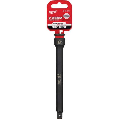 Milwaukee 49-66-6704 Shockwave Impact Duty Socket Extension, Impact, 3/8" Drive, 6" L