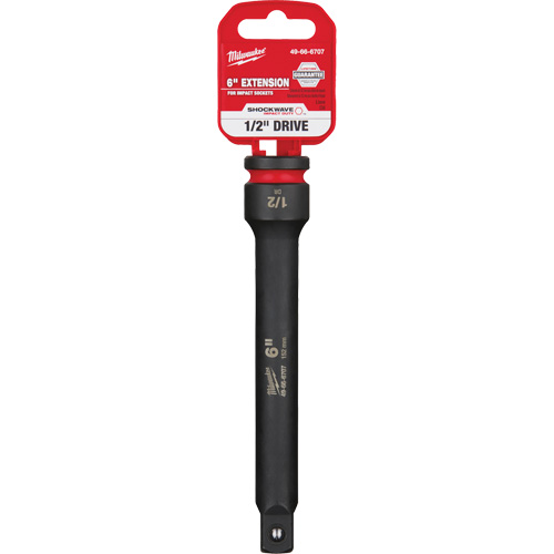 Milwaukee 49-66-6707 Shockwave Impact Duty Socket Extension, Impact, 1/2" Drive, 6" L