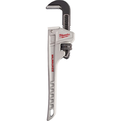 Milwaukee 48-22-7210 Pipe Wrench, 1-1/2" Jaw Capacity, 10" Long, Ergonomic Handle