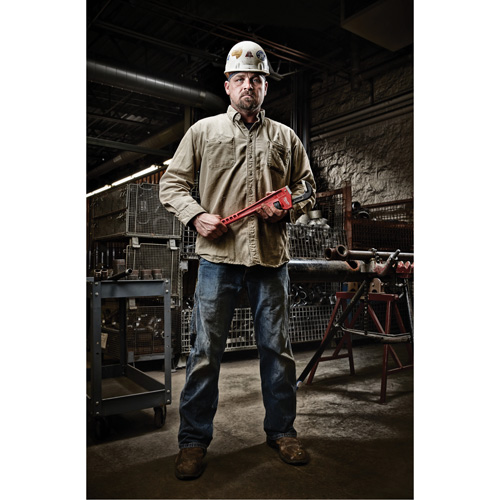 Milwaukee 48-22-7160 Pipe Wrench, 8" Jaw Capacity, 60" Long, Powder Coated Finish