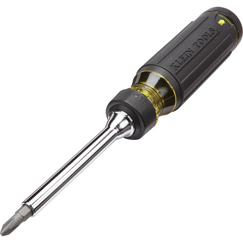 Klein Tools 32305 Tournevis &agrave; cliquet &agrave; embouts multiples 15 en 1, 8-3/4" lo, Prise Coussin&eacute;e