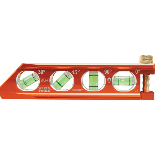 Klein Tools 935AB4V ACCU-BEND Level, 6.25" L, Aluminum, 1, Non-Magnetic