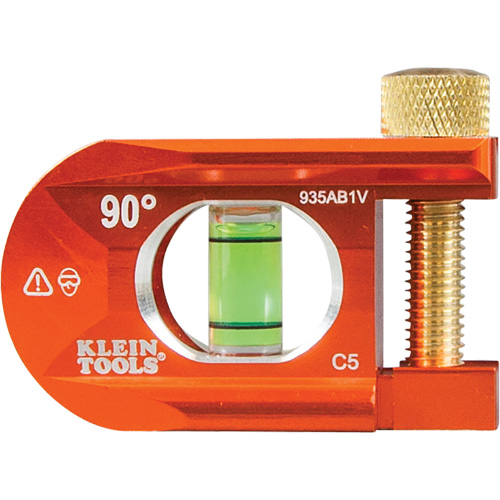 Klein Tools 935AB1V ACCU-BEND Level, 2.5" L, Aluminum, 1, Non-Magnetic