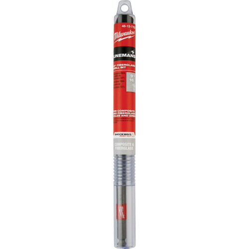 Milwaukee 48-13-7703 Foret de ligneur pour fibre de verre Shockwave Impact Duty, 9/16", Carbure
