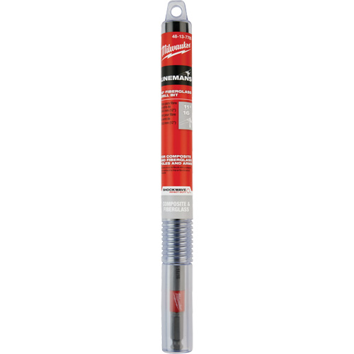 Milwaukee 48-13-7705 Foret de ligneur pour fibre de verre Shockwave Impact Duty, 11/16", Carbure