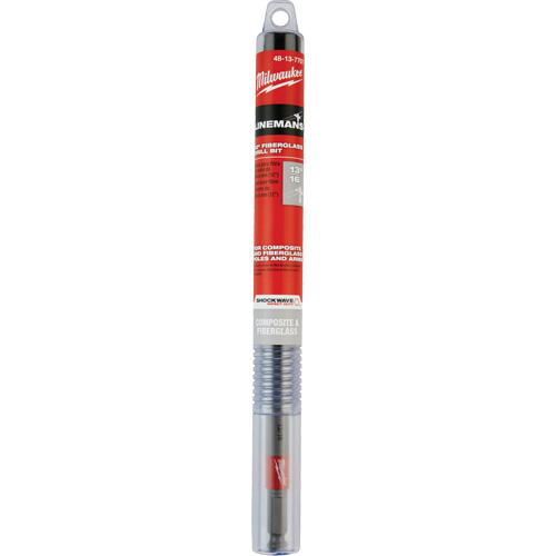 Milwaukee 48-13-7707 Shockwave Impact Duty Lineman's Fiberglass Drill Bit, 13/16", Carbide