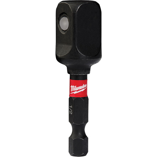 Milwaukee 48-32-5734 Shockwave Impact Socket Adapters, 1/4" Drive Size, 1/2" Male Size, Ball, 2" L
