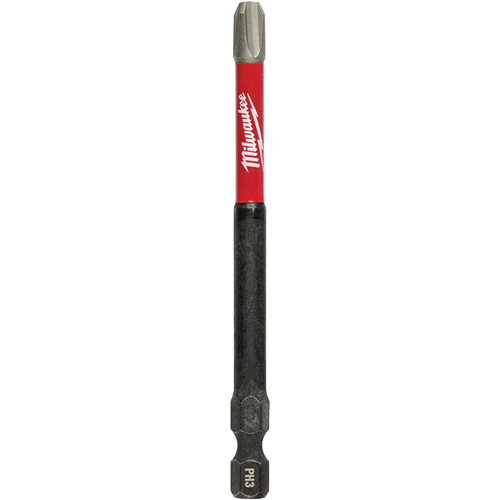 Milwaukee 48-32-4664 Shockwave Impact Duty Screwdriver Bit, Phillips, #3 Tip, 1/4" Drive Size, 3-1/2" Length