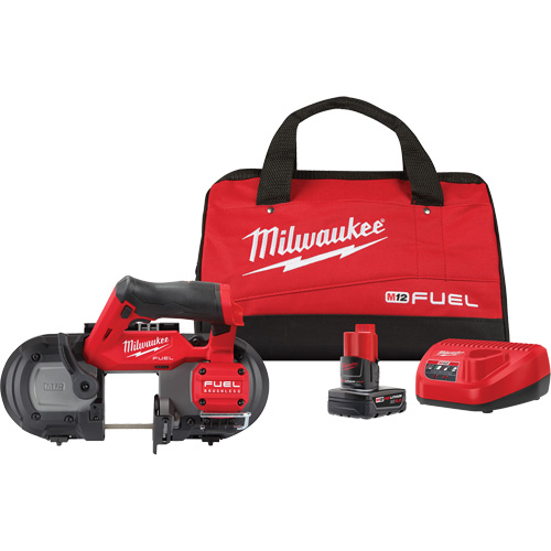 Milwaukee 2529-21XC Ensemble de scie &agrave; lame-ruban M12 Fuel, 12 V, 2-1/2" Capacit&eacute;