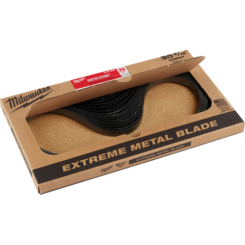 Milwaukee 48-39-0639 Extreme Metal Band Saw Blades, High Speed Steel, 30-9/16" L x 1/2" W x 0.02" Thick, 12/14 TPI
