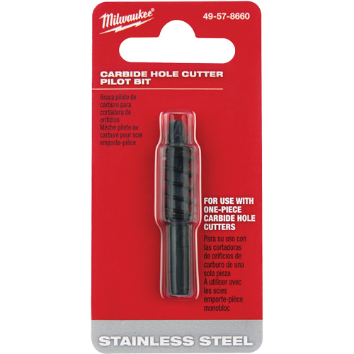 Milwaukee 49-57-8660 Carbide Hole Cutter Pilot Bit, 3/16" Depth of Cut