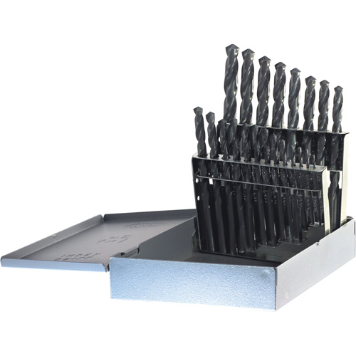 Walter Surface Technologies 100SE21V DRILLCO Jobber Length Drill Bit Set, 21 Pieces, High Speed Steel