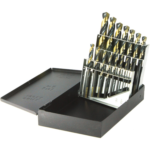 Walter Surface Technologies 1045N15 DRILLCO Nitro Reduced Shank Mechanical Drill Bit Set, 15 Pieces, High Speed Steel