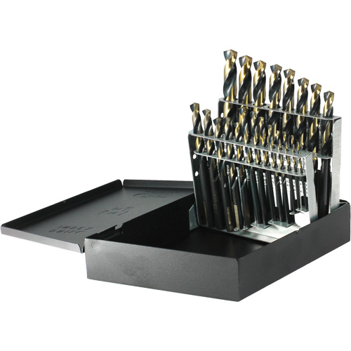 Walter Surface Technologies 350N21 DRILLCO Nitro Heavy-Duty Mechanics Length Drill Bit Set, 21 Pieces, High Speed Steel