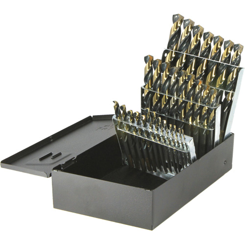 Walter Surface Technologies 350N29 DRILLCO Nitro Heavy-Duty Mechanics Length Drill Bit Set, 29 Pieces, High Speed Steel