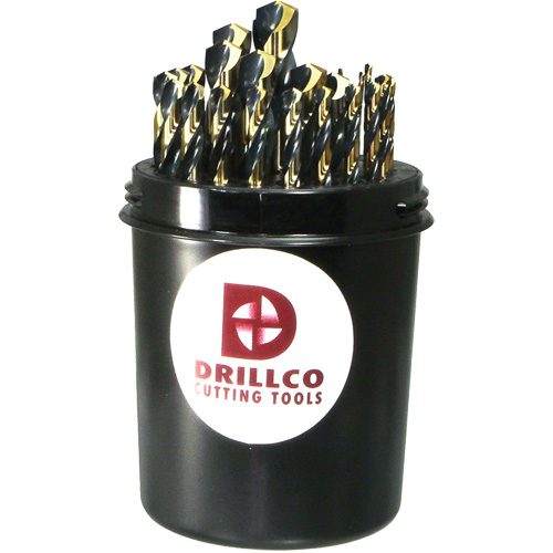 Walter Surface Technologies 400FW29 DRILLCO Jobber Length Drill Bit Set, 29 Pieces, High Speed Steel