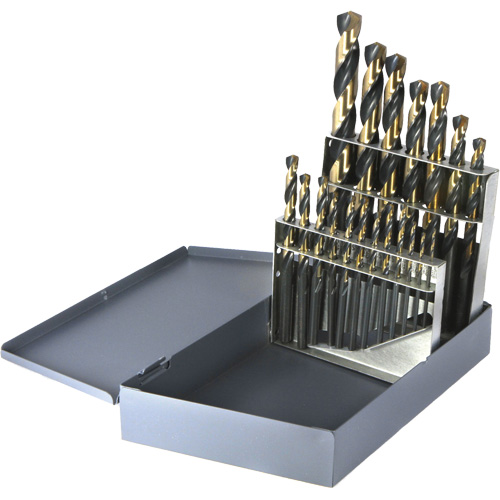 Walter Surface Technologies 800A19 DRILLCO Metric Jobber Length Drill Bit Set, 19 Pieces, High Speed Steel