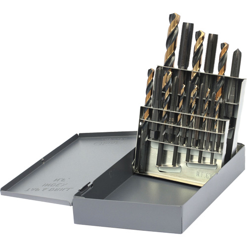 Walter Technologies Pour Surface 400NF2018 Jeu de tarauds & forets DRILLCO, 18 morcea