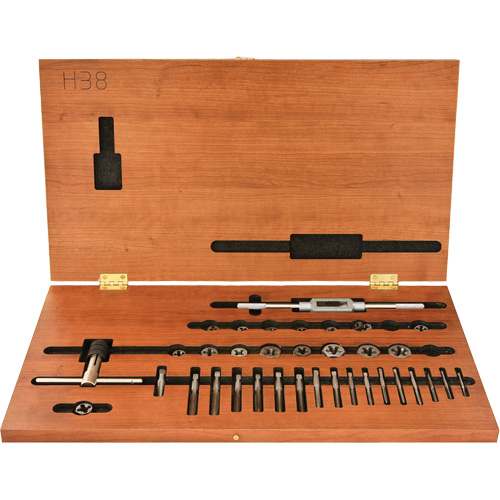 Walter Surface Technologies 2000H38 DRILLCO Tap & Hex Die Set, 36 Pieces