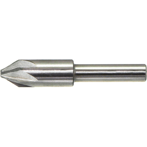 Drillco 39E124C Drillco&reg; Chatterless Countersink, 3/8", High Speed Steel, 90° Angle, 6 Flutes