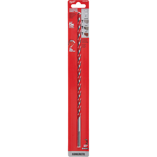Milwaukee 48-20-9017 Foret pour perceuse &agrave; percussion, 5/16", Tige 3 m&eacute;plats, Carbure