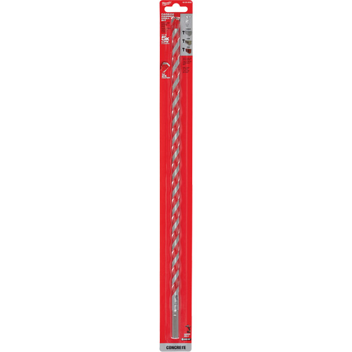 Milwaukee 48-20-9032 Hammer Drill Bit, 1/2", 3-Flat Shank, Carbide