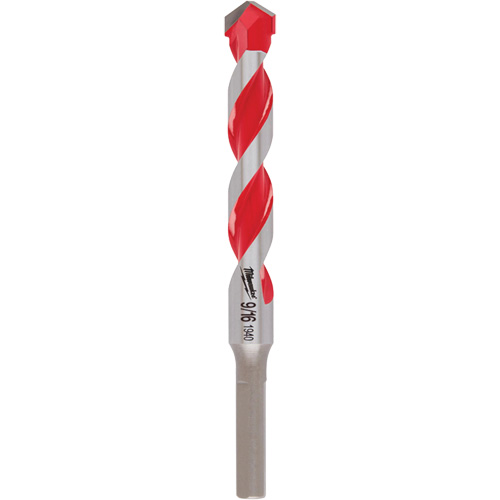Milwaukee 48-20-9035 Hammer Drill Bit, 9/16", 3-Flat Shank, Carbide
