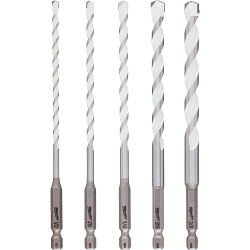 Milwaukee 48-20-8898 Shockwave Multi-Material Drill Bit Set, 5 Pieces, Carbide