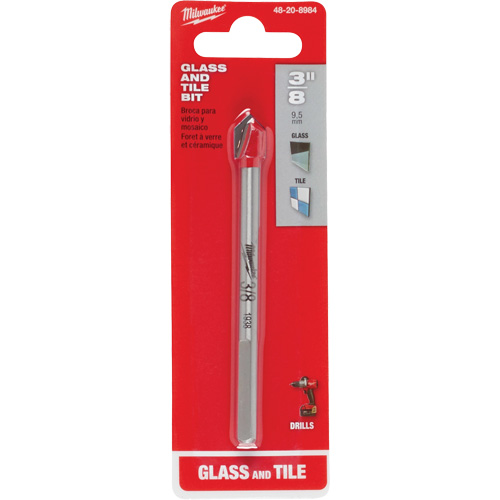 Milwaukee 48-20-8984 Foret pour verre et carreaux, 3/8", Carbure