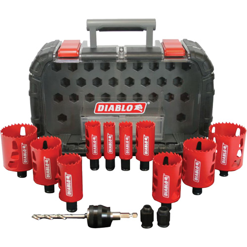 Diablo DHS14SGP General Purpose Bi-Metal Hole Saw Set, 14 Pieces