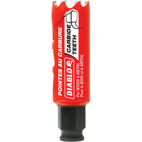 Diablo DHS1000CT Scie cloche pour bois et m&eacute;tal, 1", Profondeur de la coupe 2-3/8", Carbure