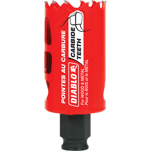 Diablo DHS1500CT Scie cloche pour bois et m&eacute;tal, 1-1/2", Profondeur de la coupe 2-3/8", Carbure