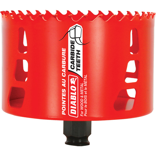 Diablo DHS4125CT Scie cloche pour bois et m&eacute;tal, 4-1/8", Profondeur de la coupe 2-3/8", Carbure