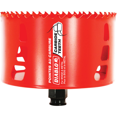 Diablo DHS4500CT Scie cloche pour bois et m&eacute;tal, 4-1/2", Profondeur de la coupe 2-3/8", Carbure