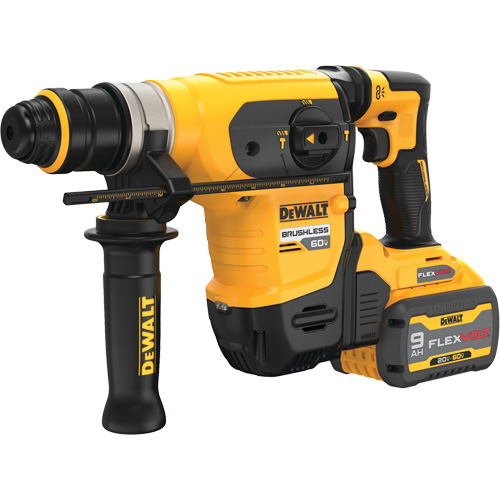 DEWALT DCH416X2 Trousse de marteau perforateur &agrave; moteur sans balai sans fil Max* XR SDS Plus, 60 V, 1-1/4", 725/0-725 tr/min