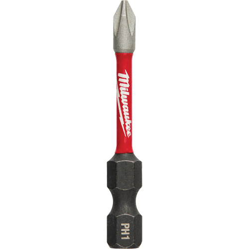 Milwaukee 48-32-4760 Embouts &agrave; percussion Shockwave Impact-Duty, Phillips, Embout #1, Prise 1/4", Longueur 2"