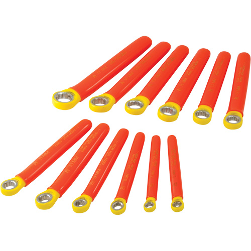 Gray Tools M212R-I Jeu de cl&eacute;s polygonales m&eacute;triques isol&eacute;es &agrave; 12 pans, 1000 V, 12 Mcx