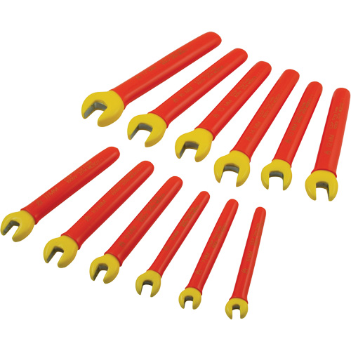 Gray Tools MB12-I Jeu de cl&eacute;s ouvertes m&eacute;triques isol&eacute;es, 1000 V, 12 Mcx